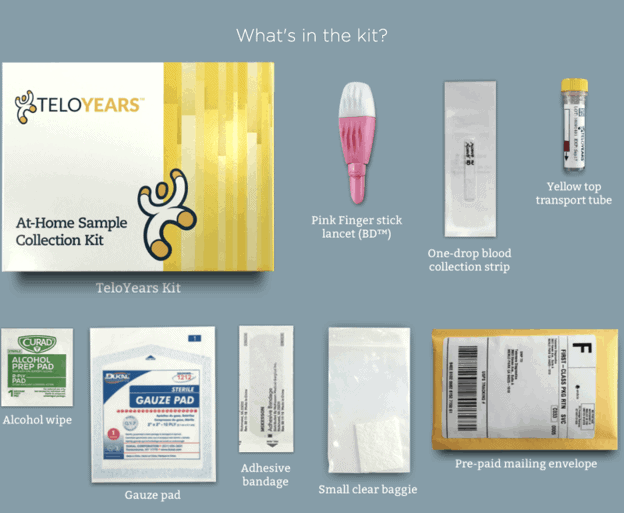 Contents of a TeloYears kit