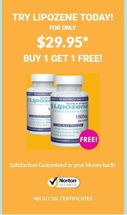 تكلفة Lipozene على موقع الشركة