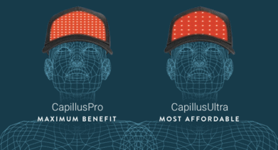 La cobertura de área de dos modelos Capillus diferentes