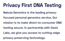 Política de Privacidade da Nebula Genomics