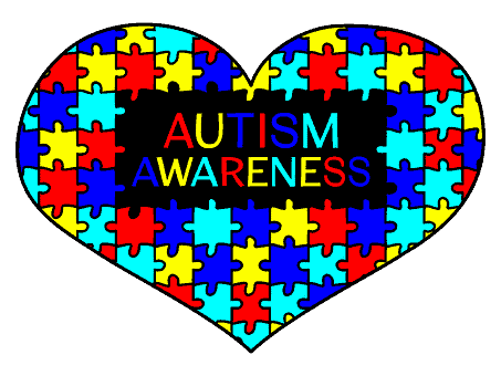 Autism awareness heart