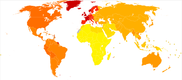 Prevalence of migraines worldwide