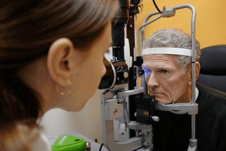 An eye exam