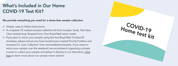 A Project Screen PCR home test kit