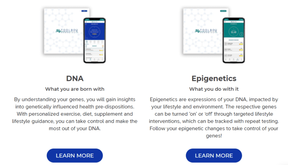 Toolbox Genomics DNA and epigenetics tests