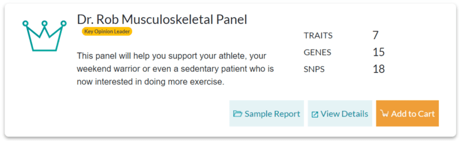 Details of Toolbox Genomics Musculoskeletal panel