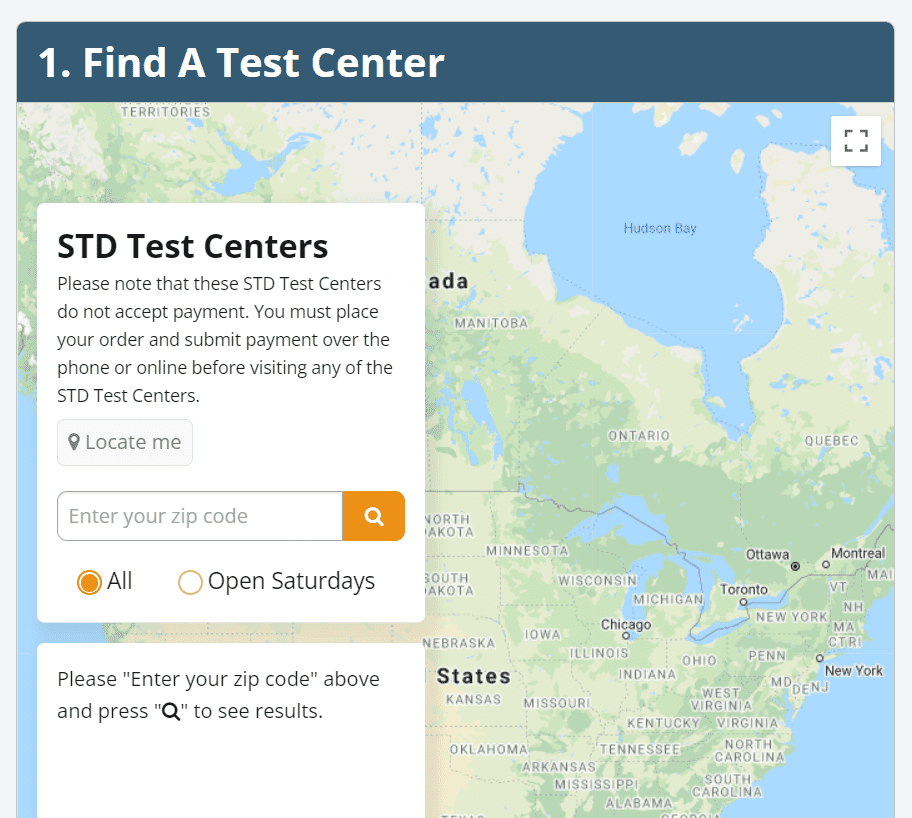 Finding a test center