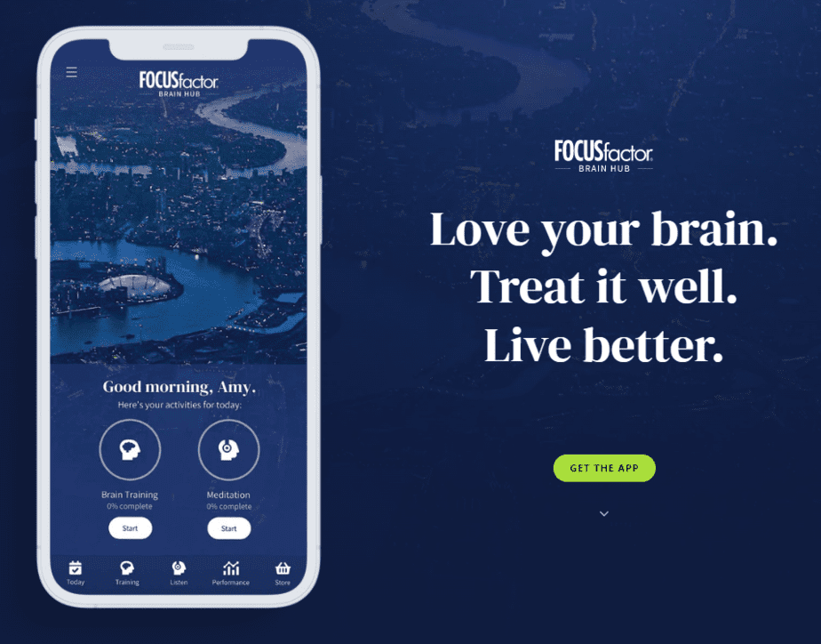 Focus Factor Brain Hub app