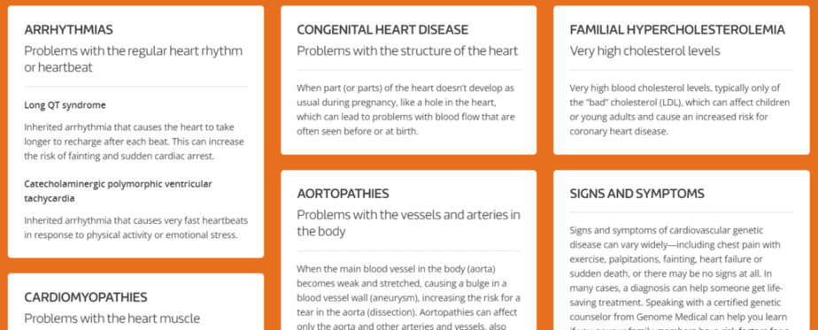 Genetic heart conditions