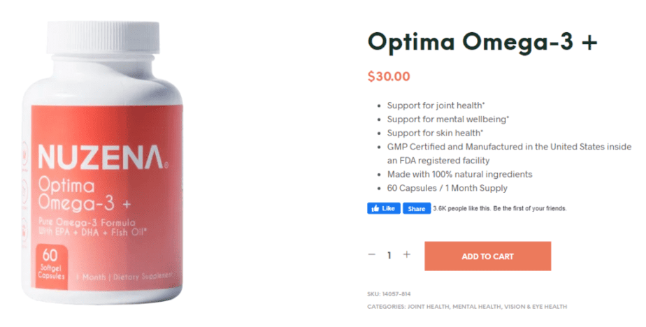 Nuzena Optima Omega-3