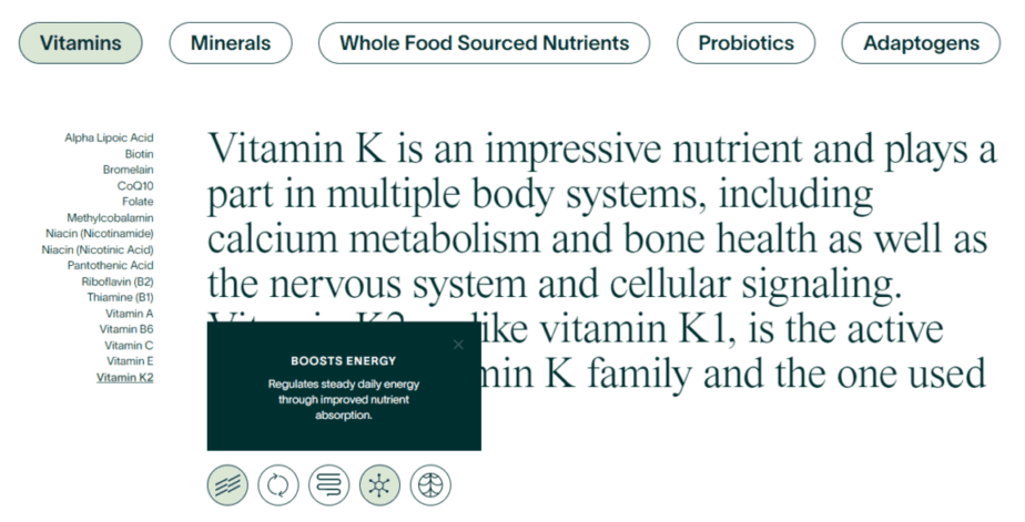 Vitamin K has been shown to boost energy