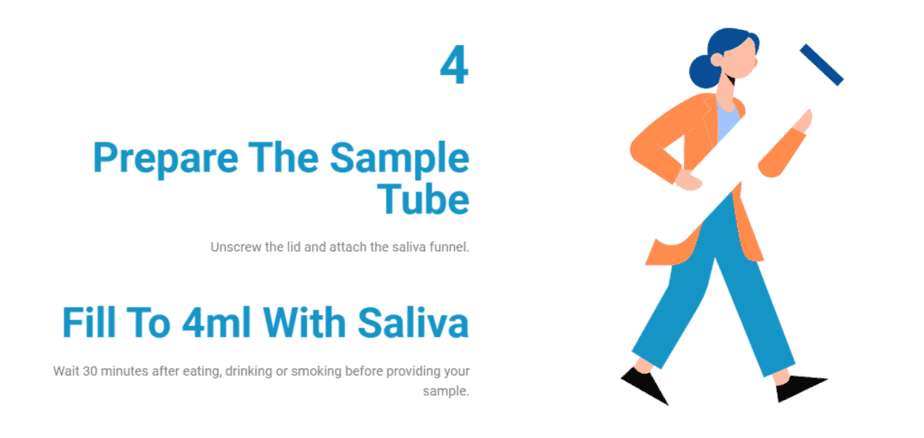 Taking a Muhdo test sample