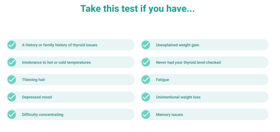 empowerDX taking a thyroid test