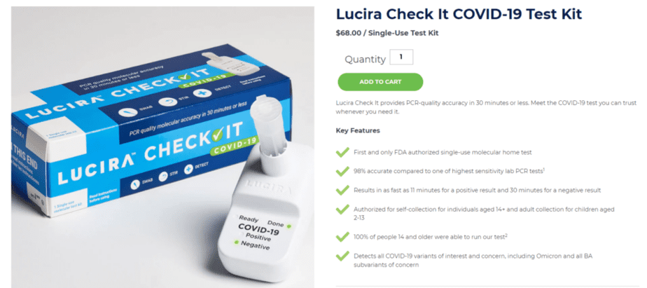 The Check It test kit