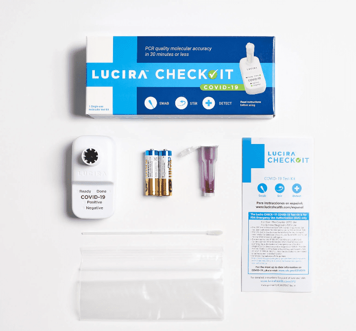 Lucira Health test kit contents