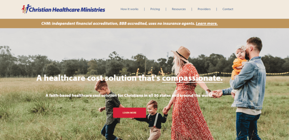 Christian Healthcare Ministries homepage