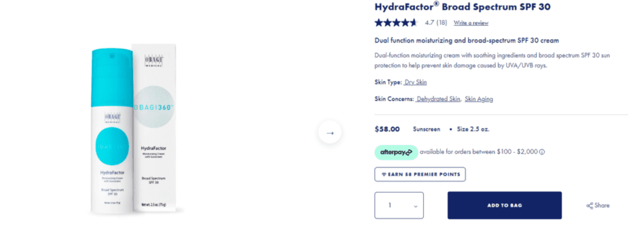 HydraFactor® Broad Spectrum SPF 30