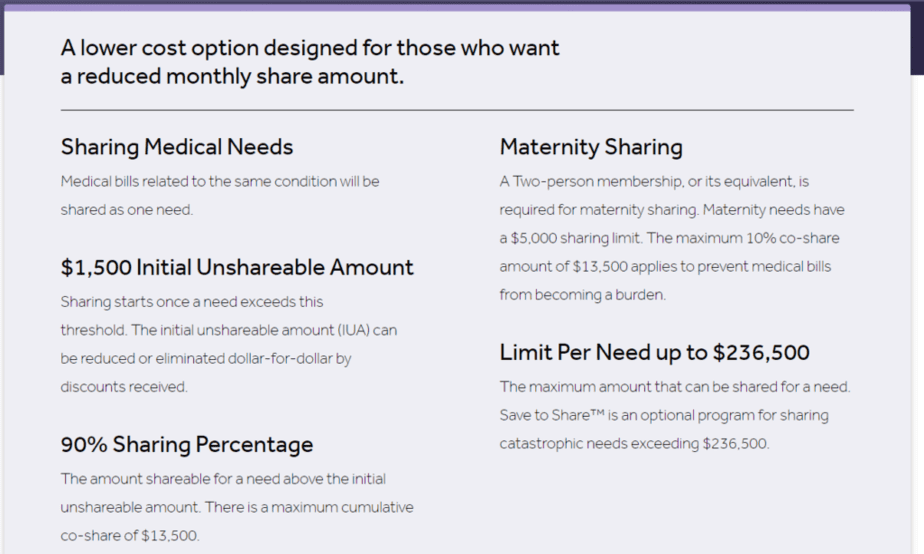 Samaritan Ministries Basic Plan