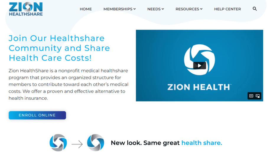 Zion Healthcare homepage