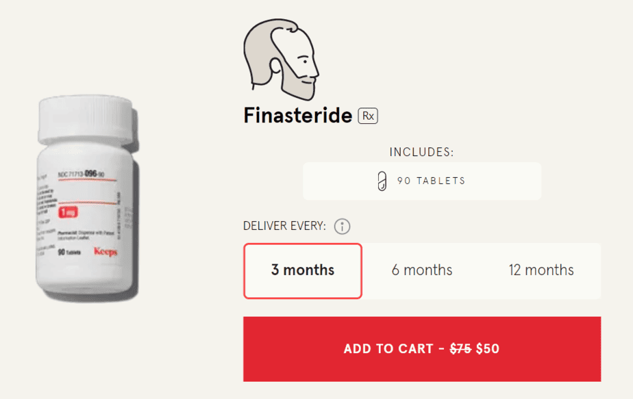 Finasteride alone