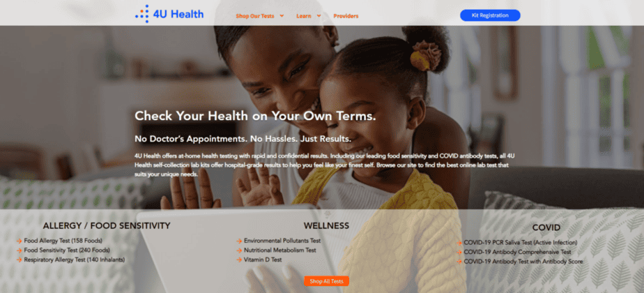 4U Health homepage