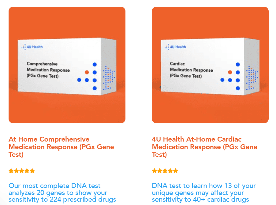 4U Health medication response testing options