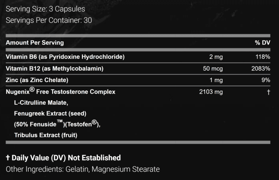 حقایق مکمل تقویت کننده تستوسترون رایگان Nugenix