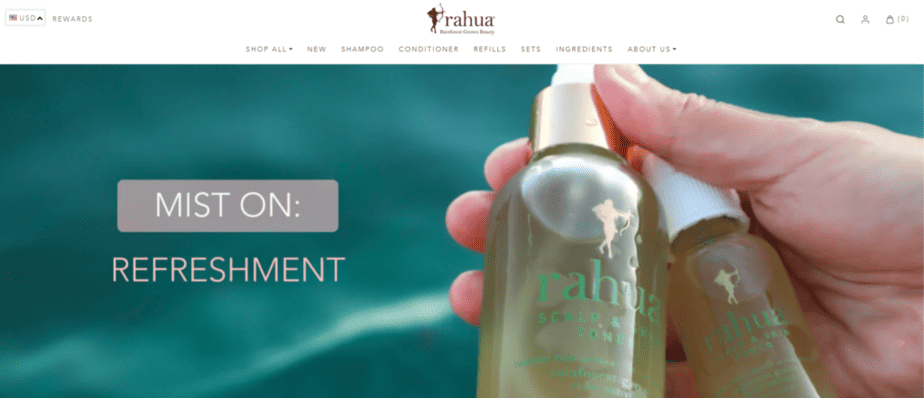 Rahua homepage