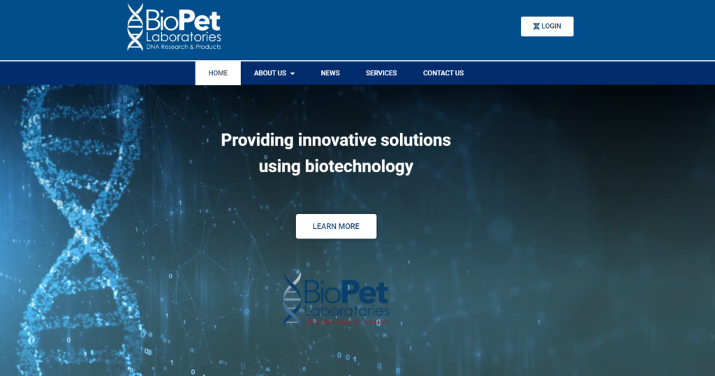 BioPet Laboratories homepage