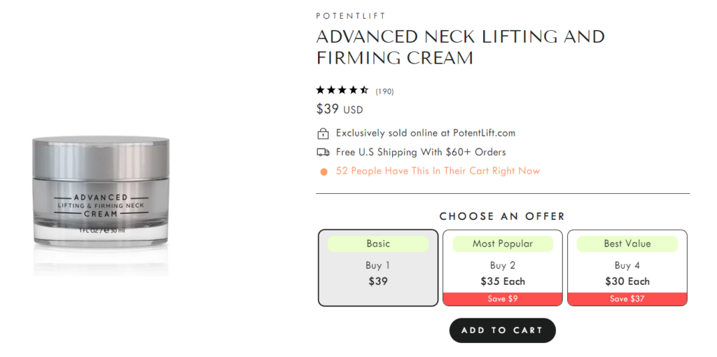 Advanced Neck Lifting and Firming Cream