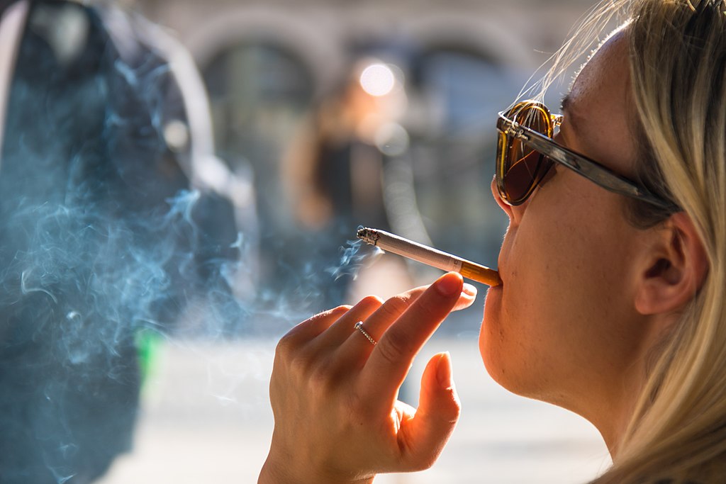 Woman smoking