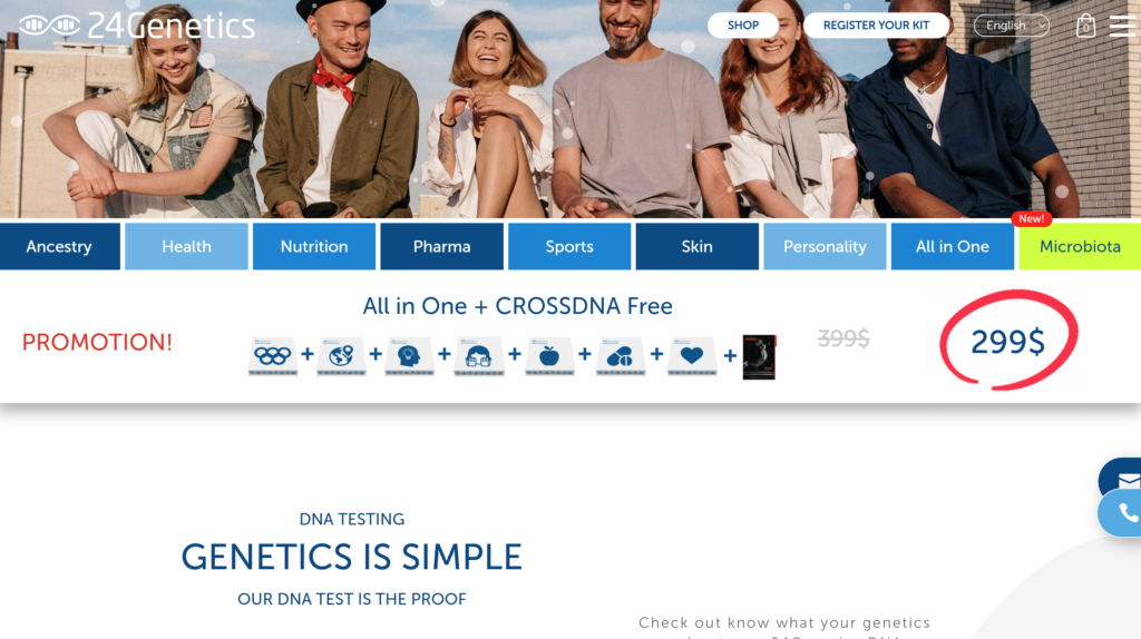 24Genetics homepage